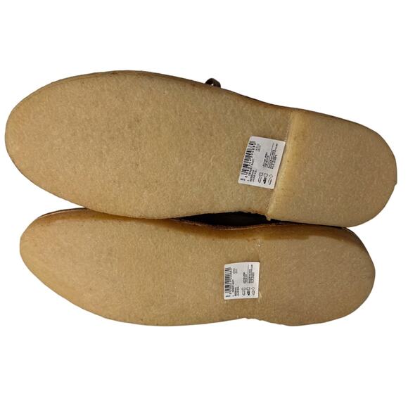 Clarks Desert Boot Womens sz 9 Beeswax Brown Leather Ankle Lace Up Boho Country - Picture 8 of 8
